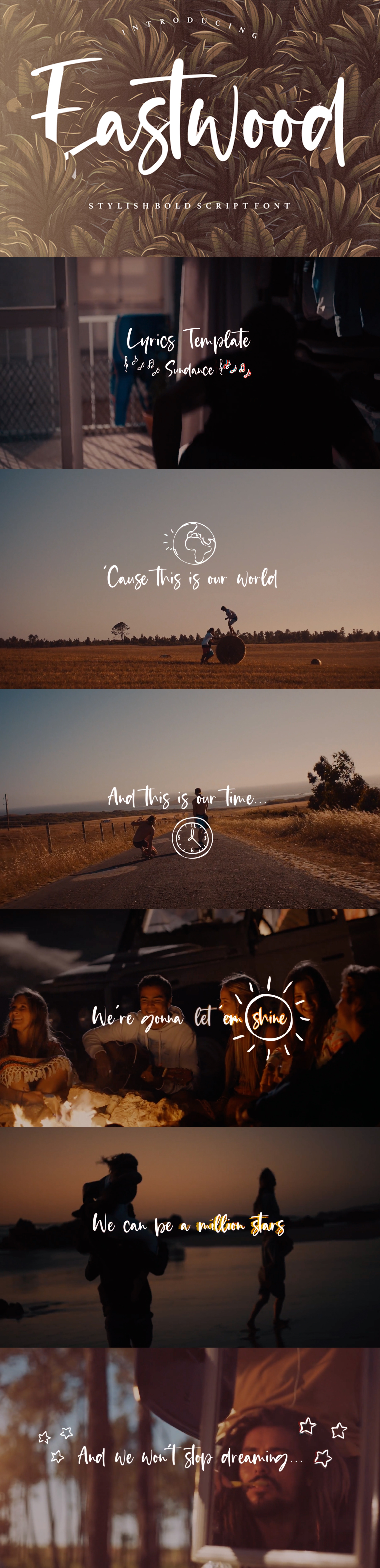 Lyrics Template Eastwood - 1