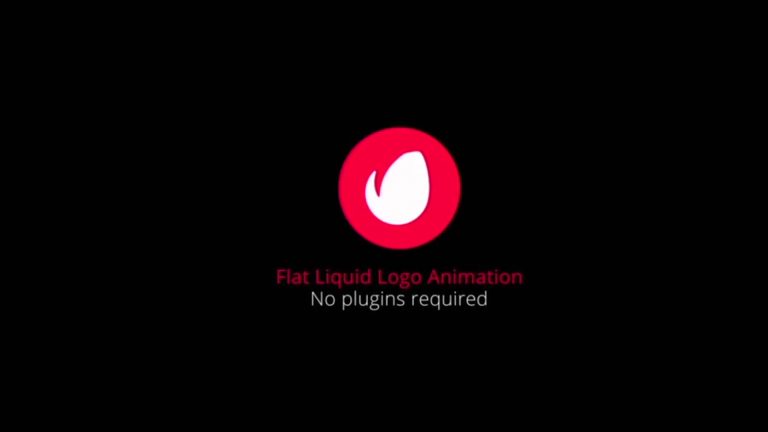 Flat Liquid Logo Animation