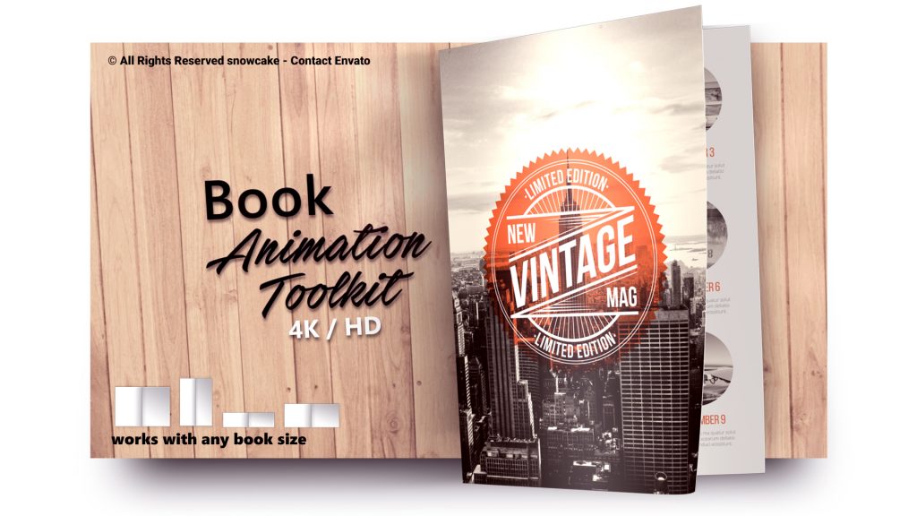 Book Animation Toolkit – Snowcake After Effects Templates